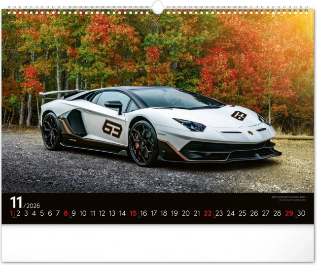 Zidni kalendar Brzi Automobili 2026