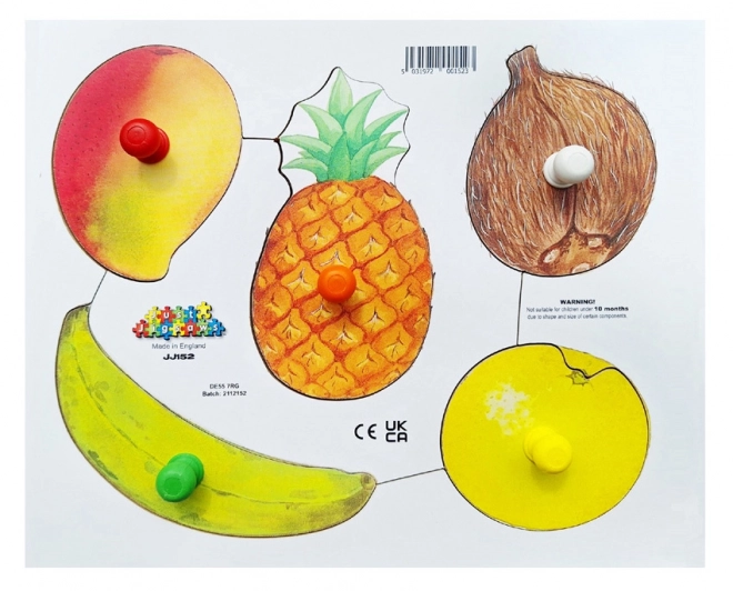 Just Jigsaws Ljuštenje i Rezanje Plodova 3 - Drvene Puzzle