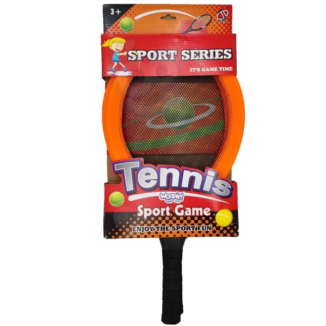 Woopie veliki rekete za tenis i badminton za djecu set s lopticom i košaricom