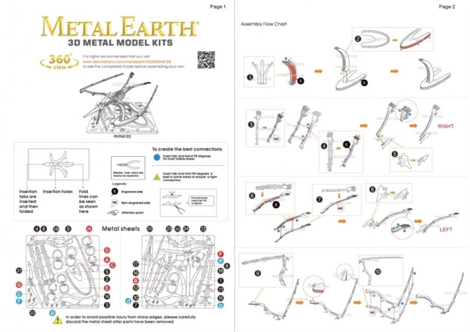 Metal Earth 3D slagalica Pteranodon