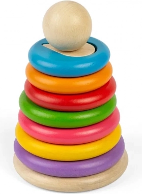Bigjigs Toys drveni tornjić s oblicima za slaganje