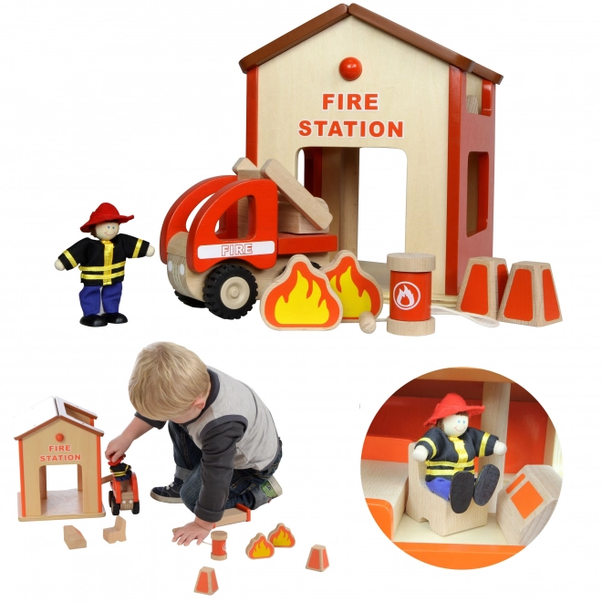 Drvena mini vatrogasna postaja Masterkidz