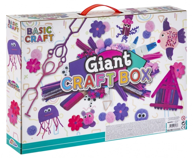 Veliki kreativni box ružičasti