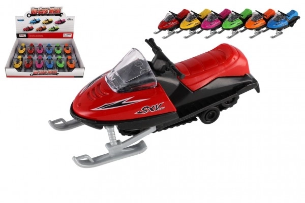 Igračka snježni skuter metal/plastika 13 cm, na navijanje, 6 boja