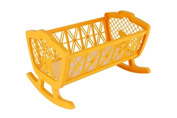Kolijevka za lutke bez seta plastika 47x35x30cm u kutiji 48x32x8cm