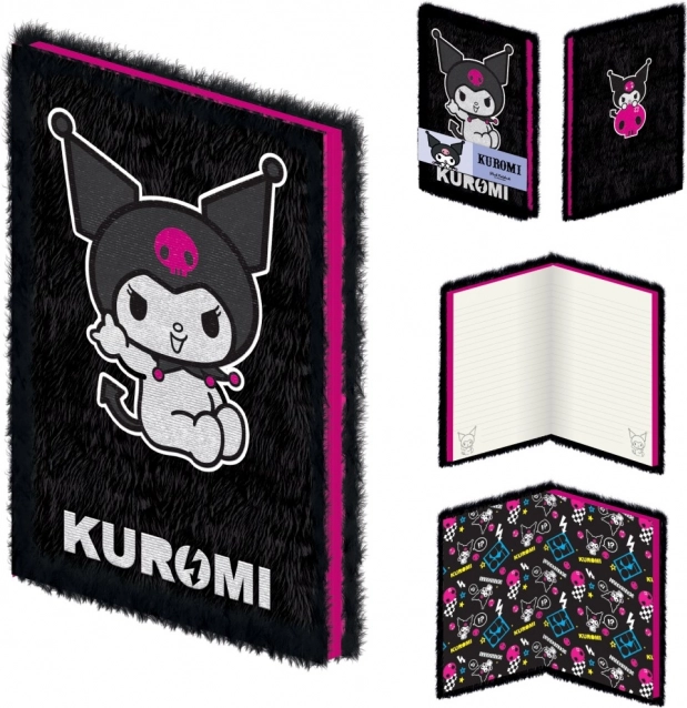 Kuromi plišasta bilježnica