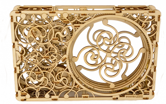 Mehanička slika - drvena 3D puzzle