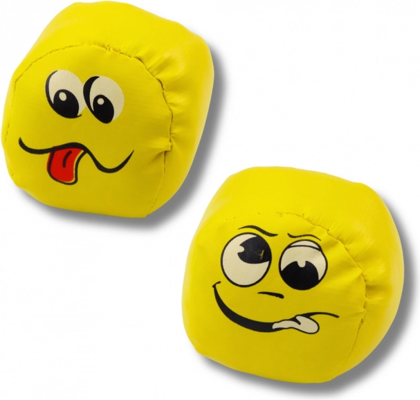 Mekane Sportske Loptice Emotikoni Set 6 kom 7 cm