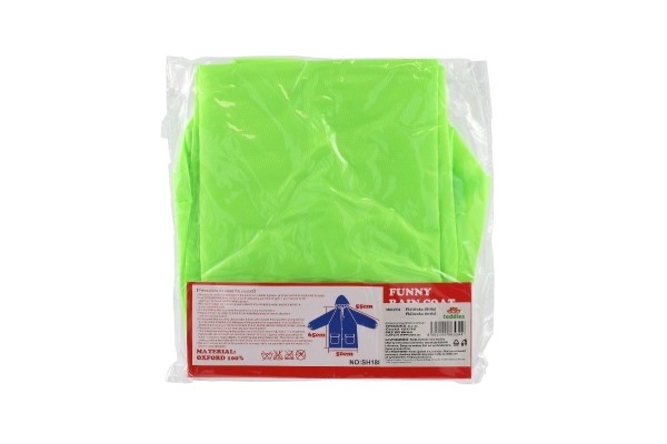 Dječji kišni ogrtač žaba veličina 110-120cm zelena u vrećici 23x25cm