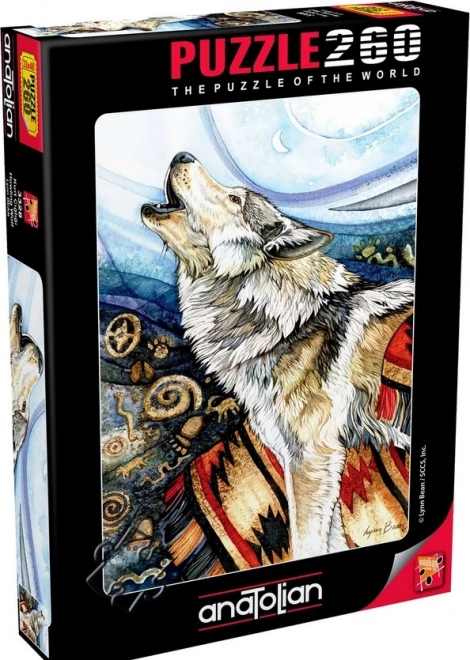 Puzzle Zavijajući vuk 260 dijelova