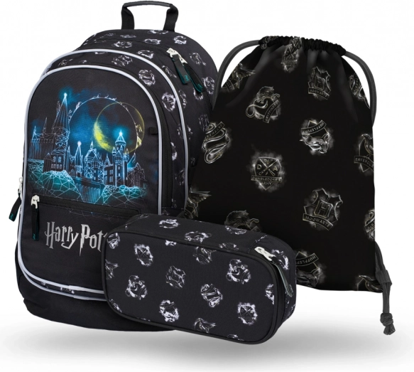 Školski set BAAGL Harry Potter Hogwarts – ruksak, pernica i vrećica