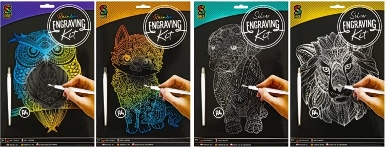 GRAFIX dugin strugalni crtež mačka