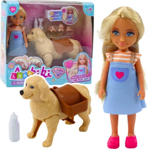 Set Mini Lutkica Ankiki Pas sa Štencima Kost