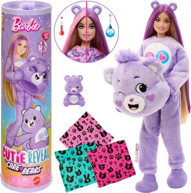 Barbie Cutie Reveal CARE BEARS – Nježne srce ljubičasti medić