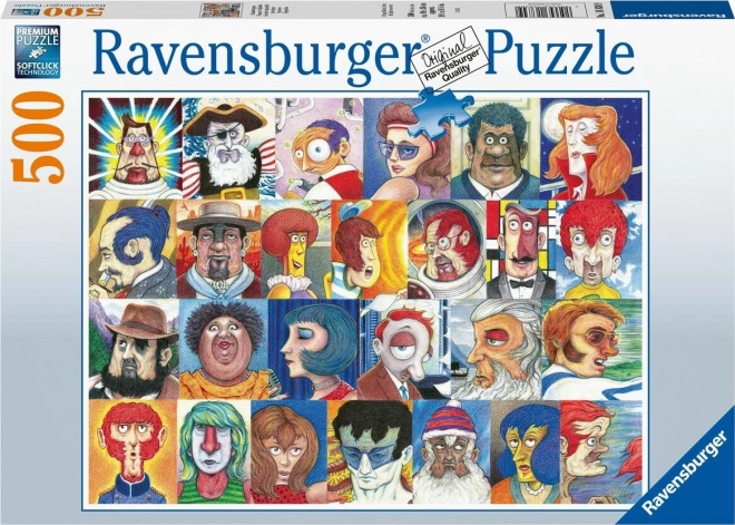 Ravensburger puzzle abeceda u licima 500 dijelova