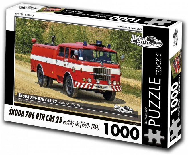 Puzzle Retro-auta Škoda 706 RTH CAS 25 vatrogasno vozilo 1000 dijelova