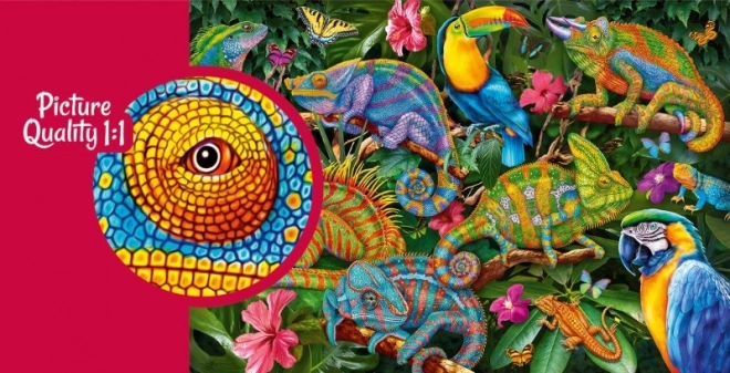 Zapanjujući Kameleoni Puzzle 2000 komada