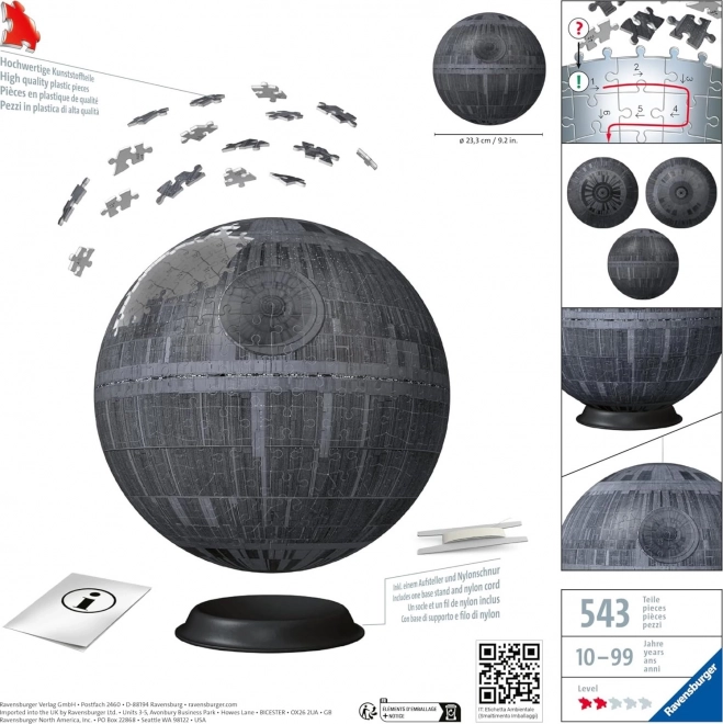 RAVENSBURGER Puzzle-Ball Star Wars: Zvjezdana Smrt 540 dijelova
