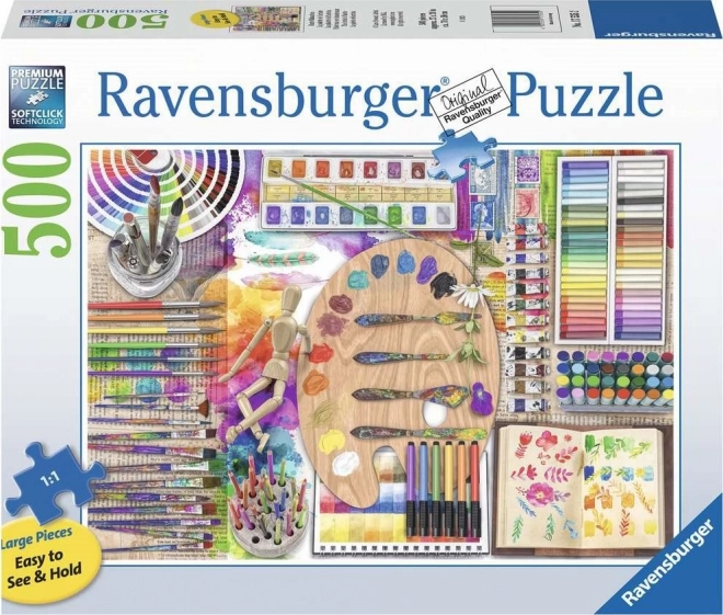 RAVENSBURGER Puzzle Paleta umjetnika XXL 500 dijelova