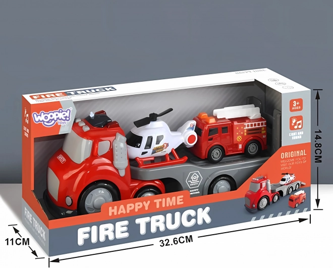 Crveni Vatrogasni Kamion CITY TRUCK sa Zvukovnim i Svjetlosnim Efektima