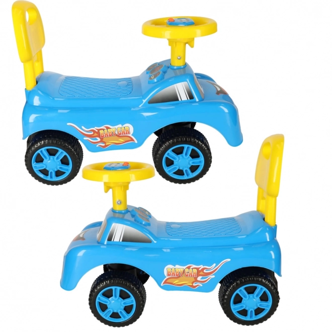 Smiješni hodalica auto s trubom, plava