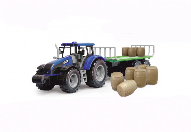 Traktor sa zamajcem i prikolicom punom sijena