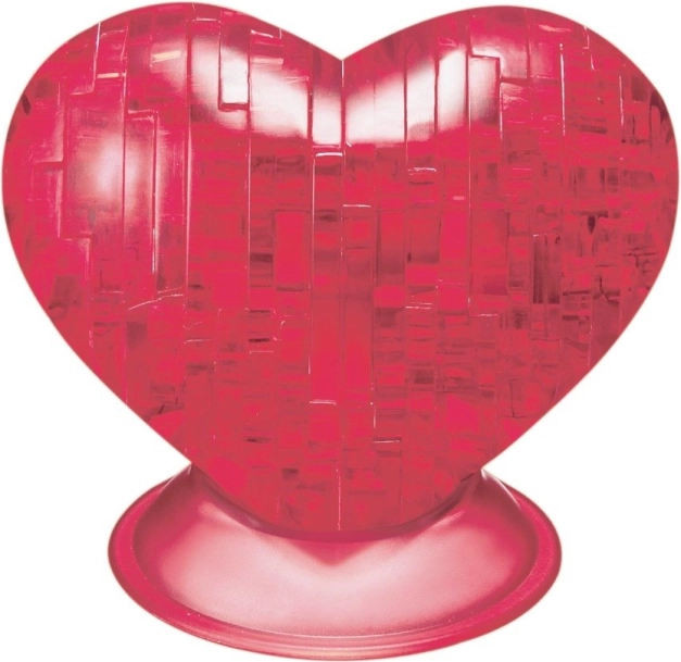 3D Crystal puzzle crveno srce 46 dijelova