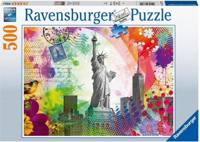 Razglednica iz New Yorka – puzzle 500 dijelova Ravensburger