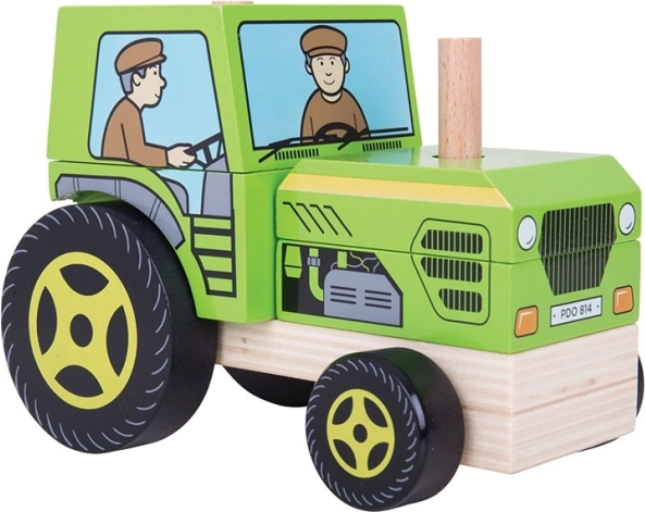 Drveni slagalni traktor BIGJIGS