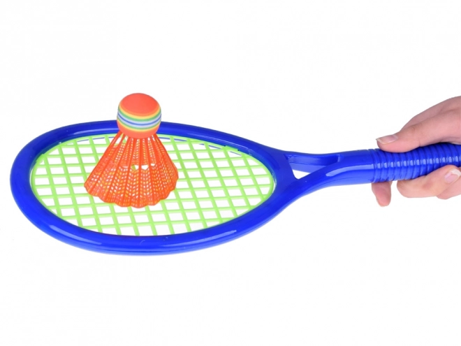 Sportski set 3u1: Mreža za odbojku, komplet za badminton, leteći disk