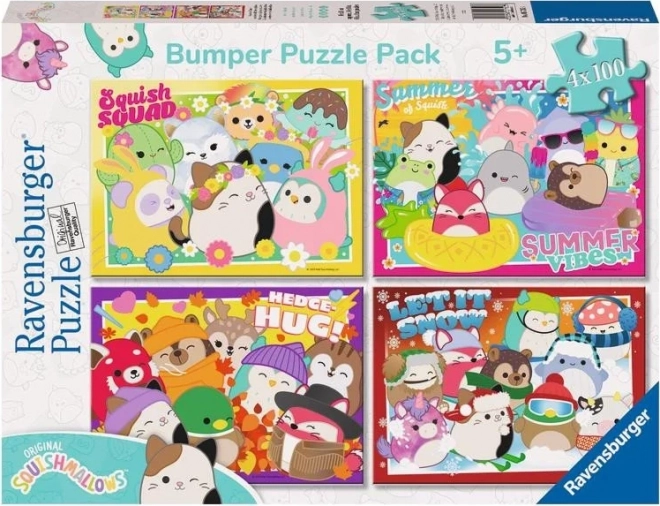 Puzzle Ravensburger Squishmallows 4x100 dijelova