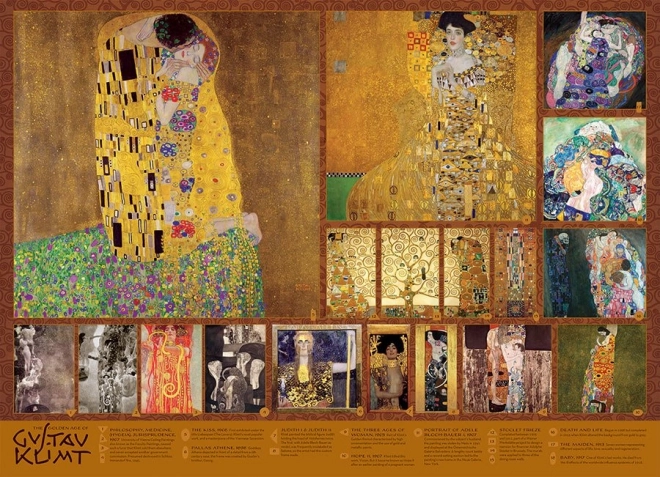 Puzzle Zlatno doba Gustava Klimta 1000 dijelova