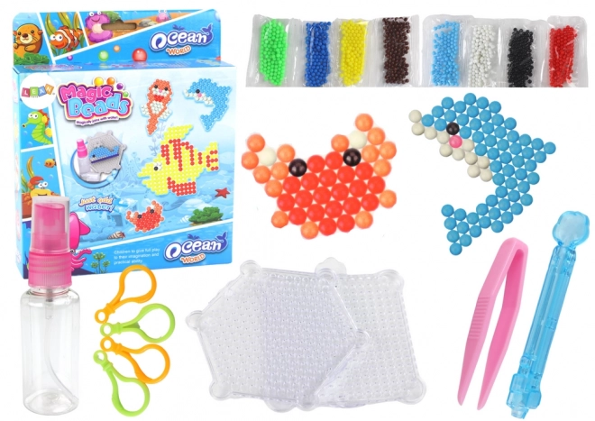 Set vodenih perlica DIY Magic Beads 8 boja morskih životinja