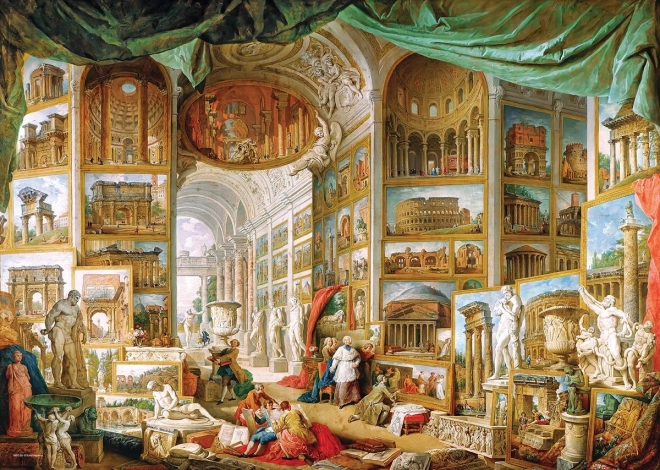 Eurographics puzzle Galerija s pogledima na moderni Rim 1000 dijelova