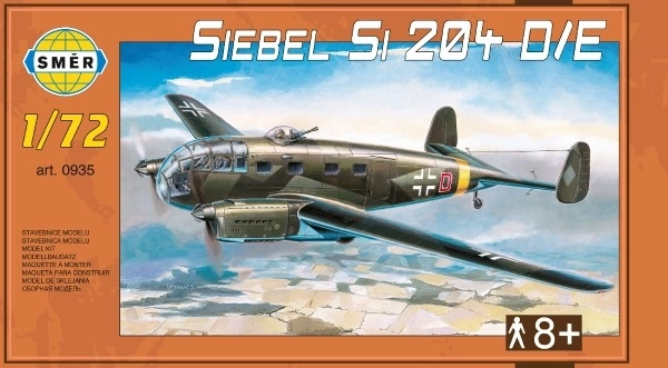 Model Siebel Si 204 D/E 1:72 29,5x16,6cm u kutiji 34x19x5,5cm