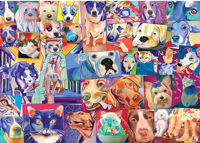 Puzzle Svijet mačaka i pasa 1000 dijelova