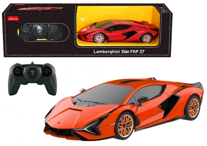RC auto 1:24 Rastar Lamborghini Sian narančasti