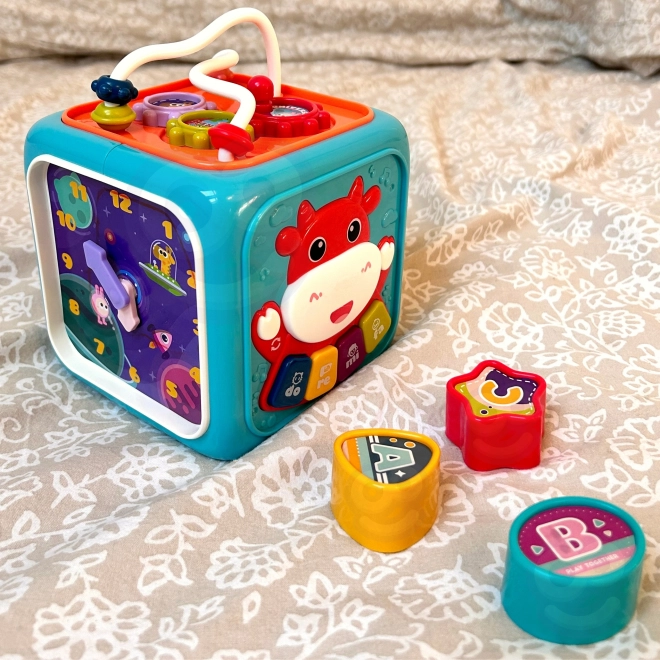 Interaktivna senzorska kocka Montessori 6u1