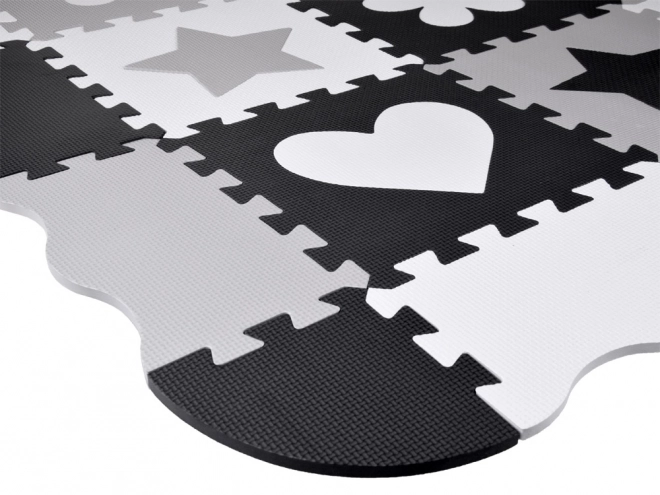 Kontrastna pjenasta podloga za puzzle s oblicima