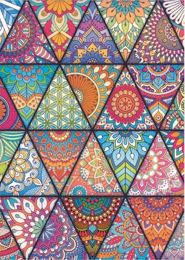 Umirujući mandala i geometrijski uzorci