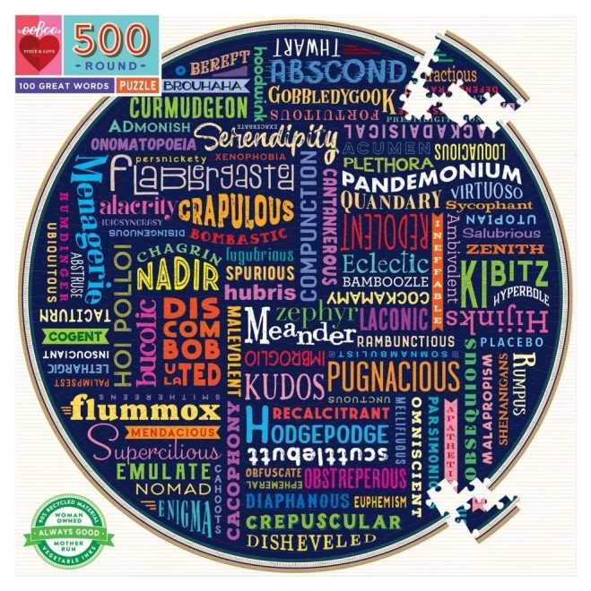 Okrugla slagalica 100 sjajnih riječi 500 dijelova