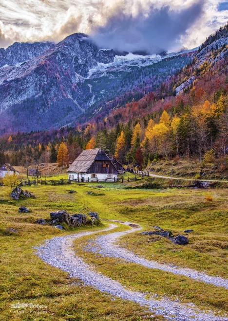 Puzzle Enjoy kućica u planinama 1000 dijelova