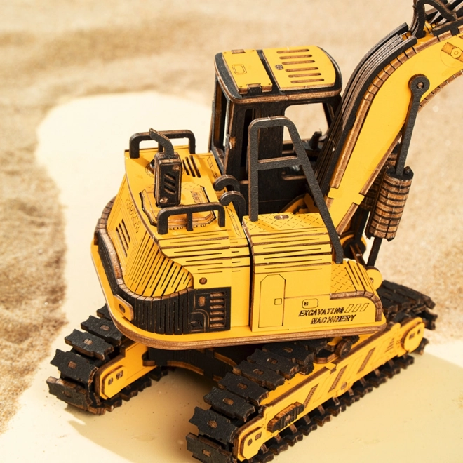 RoboTime drvene 3D puzzle - Bager