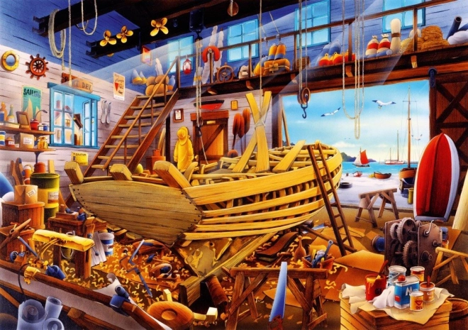 Puzzle BoatHouse 1000 dijelova Bluebird