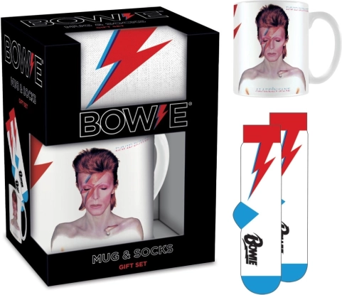 david bowie muški poklon set šalica i čarape