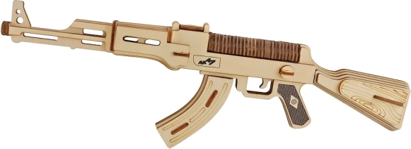 Drvene 3D slagalica – automatska puška AK‑47
