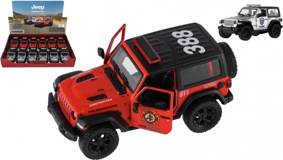 Model automobila Jeep Wrangler Policija 2018 na navijanje unatrag