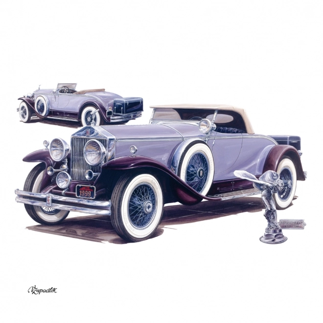NOTIQUE Bilježnica Kalendar Klasični Automobili – Václav Zapadlík, 2025, 30 x 30 cm