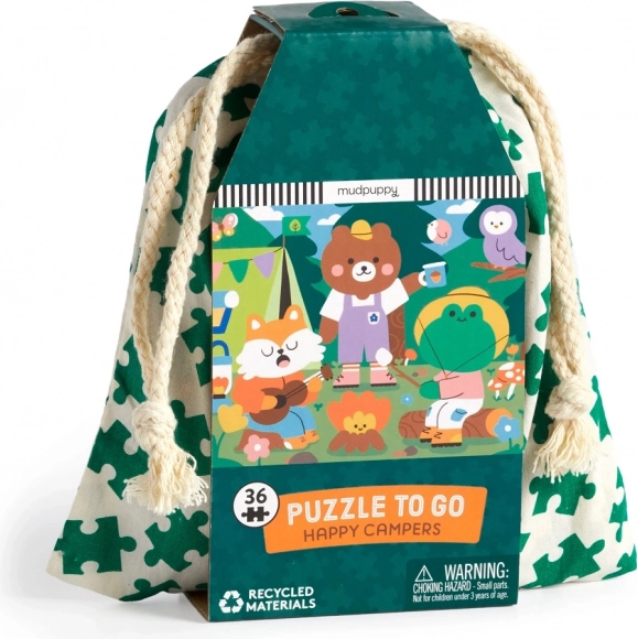 Mudpuppy puzzle Veseli kamperi u platnenoj vrećici