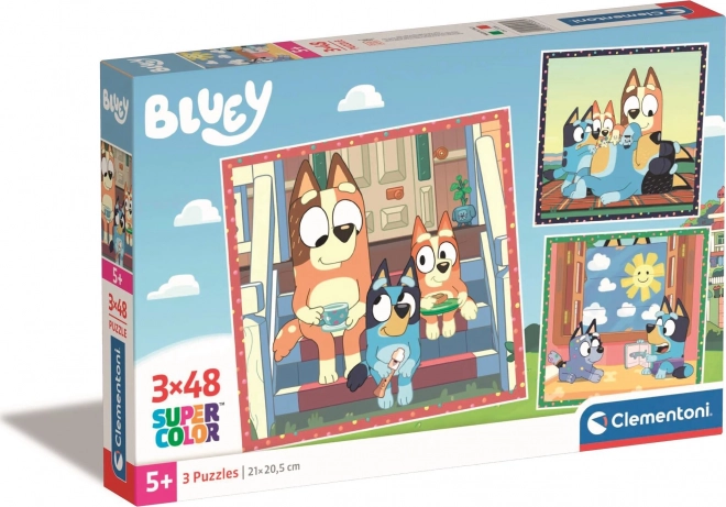 CLEMENTONI Slagalica Bluey 3x48 komada